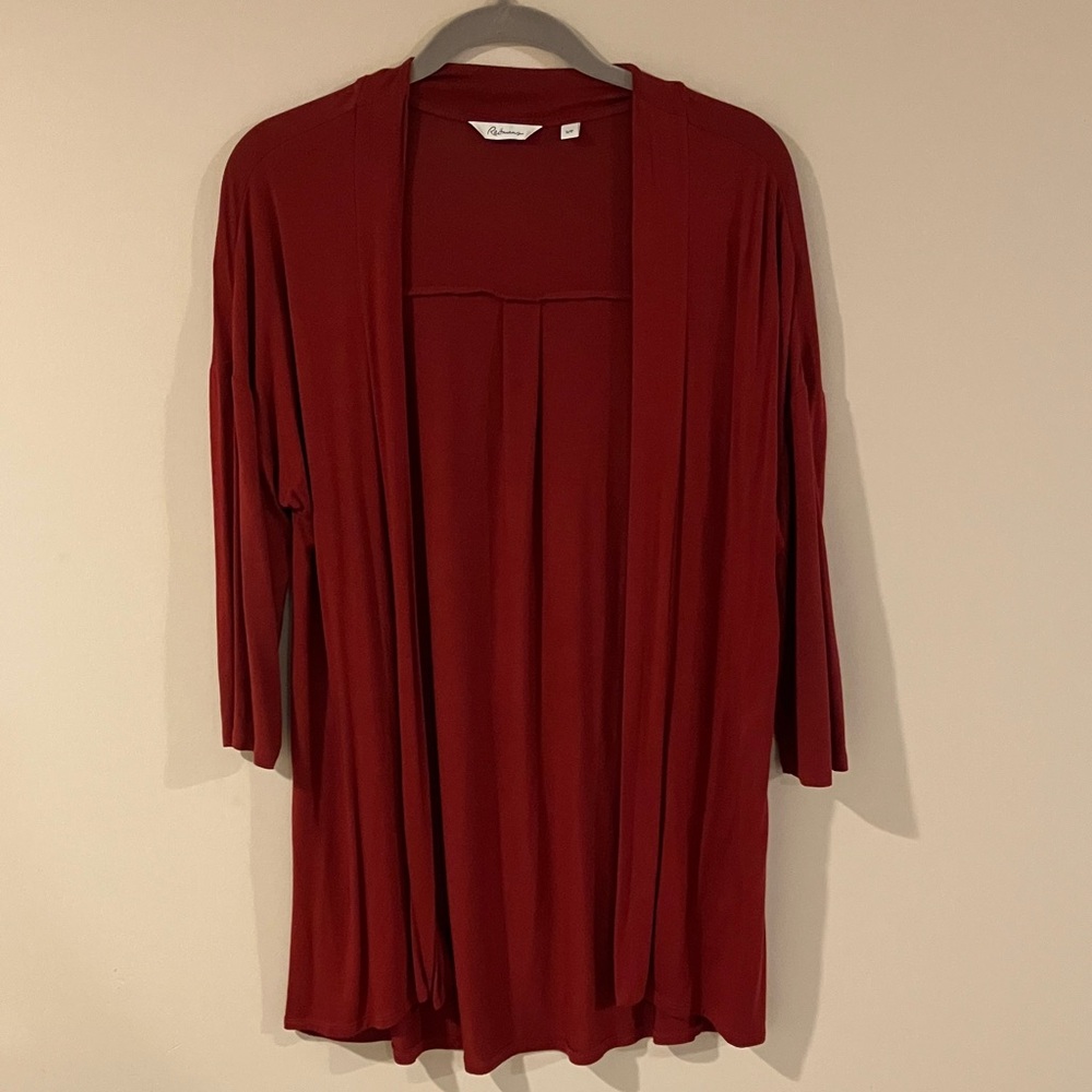 Reitmans Red Open Cardigan
